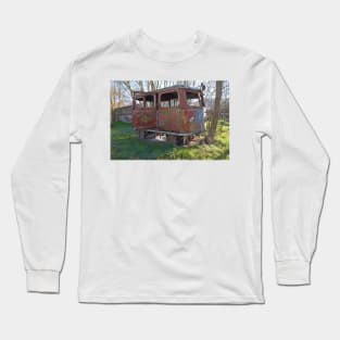 Disused Greek railcar Long Sleeve T-Shirt